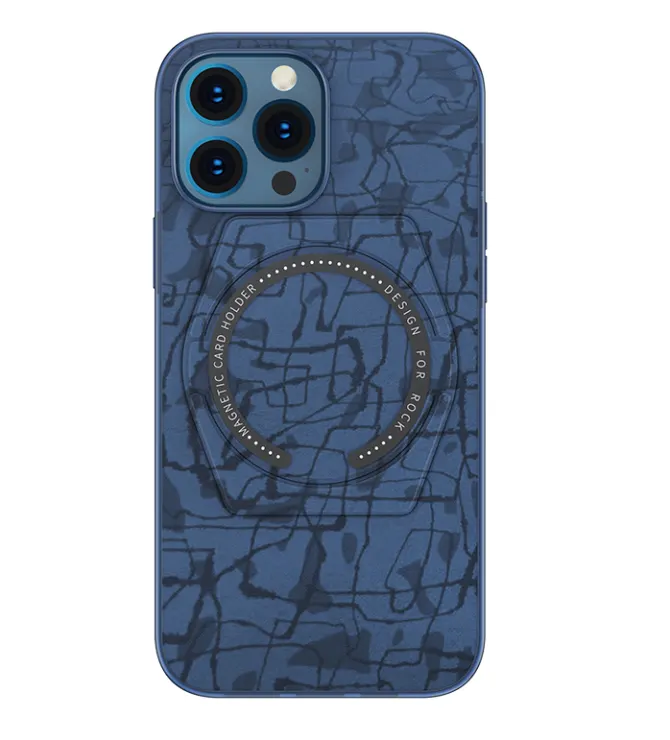 ROCK iPhone 13 Case Moca Magnet Protection Blue