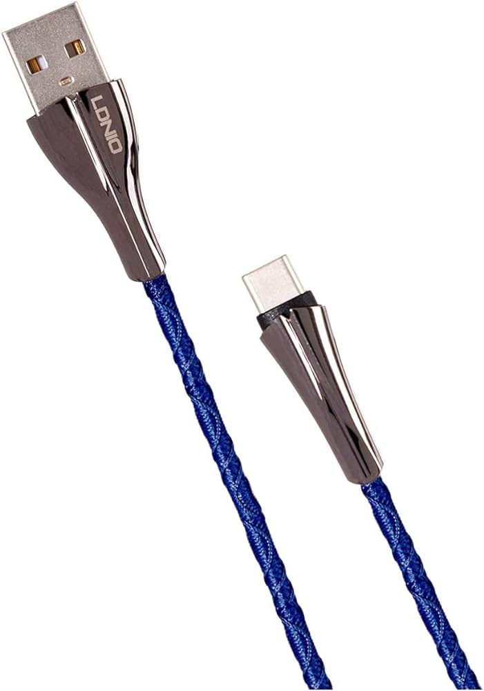 LDNIO 1 Meters Cable LS461-Faster Charging & High-Speed (Blue)
