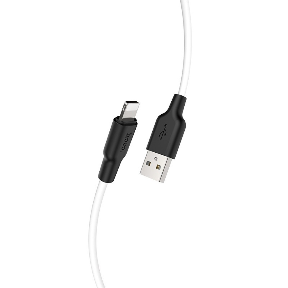 Hoco X21 Silicon Cable USB To Lightning 1M