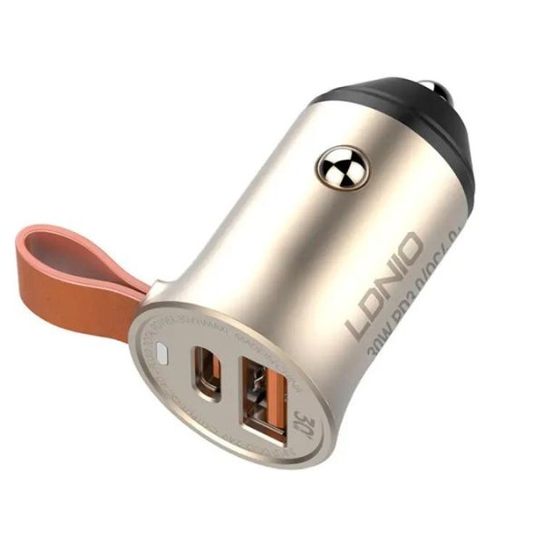 LDNIO Car Charger PD QC4+ USB Port Fast Charging