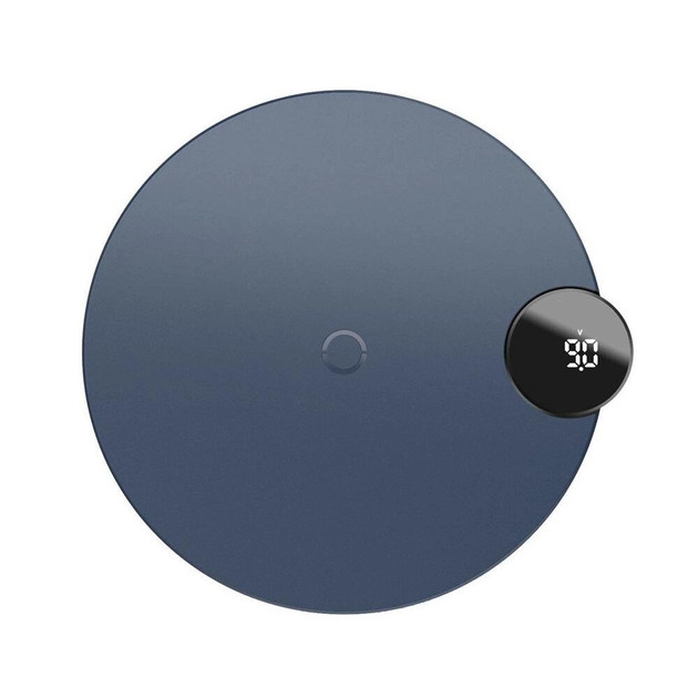 Baseus Digital LED Display Wireless Charger BSWC-P21 с технологией Qi 10W (Синий)