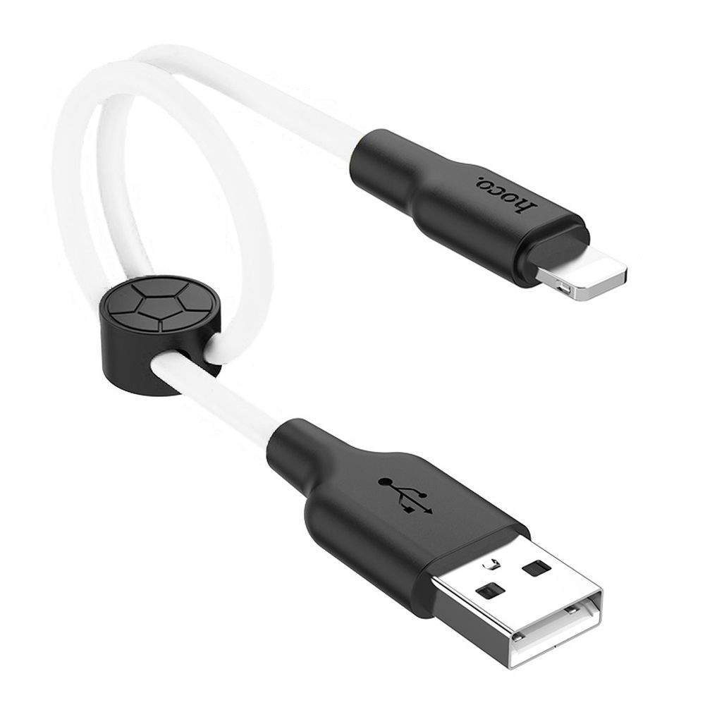 Hoco X21 Silicon Cable USB To Lightning 0.25M